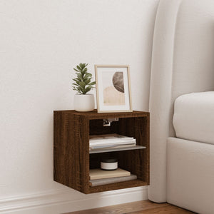 TV-Wandschrank mit LED Eichenoptik
