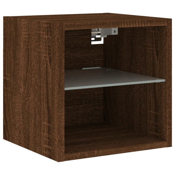 TV-Wandschrank mit LED Eichenoptik