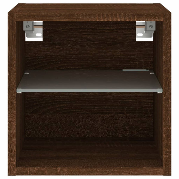 TV-Wandschrank mit LED Eichenoptik