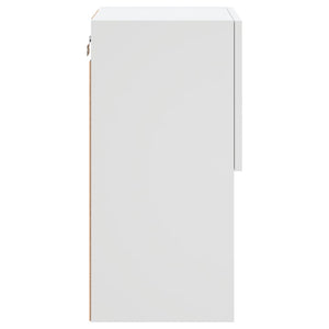 TV-Schränke mit LED-Beleuchtung, 2er-Set, Weiß