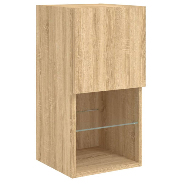TV-Schränke mit LED Sonoma-Eiche, 2er-Set