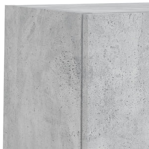 TV-Schränke mit LED Betongrau 2er Set