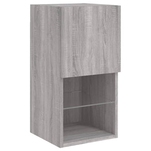 TV-Schrank mit LED Grau Sonoma 30,5x30x60 cm