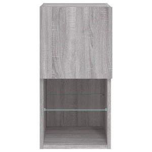 TV-Schrank mit LED Grau Sonoma 30,5x30x60 cm