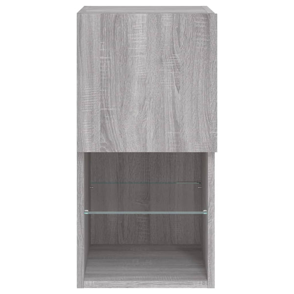TV-Schrank mit LED Grau Sonoma 30,5x30x60 cm