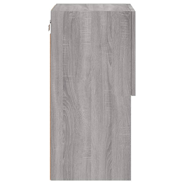 TV-Schrank mit LED Grau Sonoma 30,5x30x60 cm