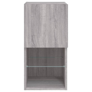 TV-Schränke mit LED Grau Sonoma 2er Set