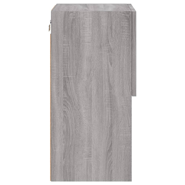 TV-Schränke mit LED Grau Sonoma 2er Set