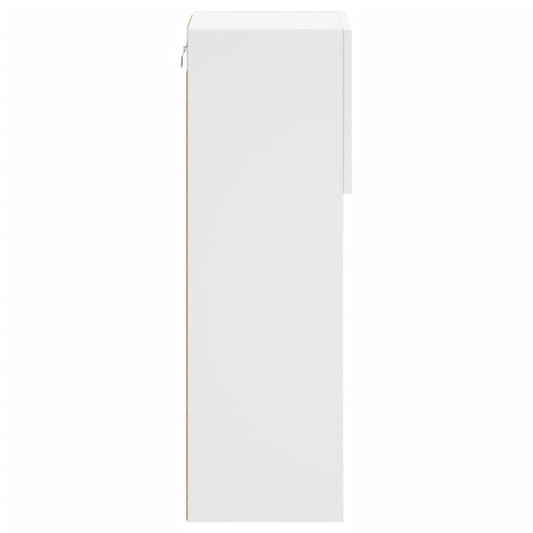 TV-Schrank Weiß mit LED 30,5x30x90 cm