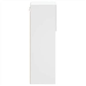 TV-Schränke mit LED, 2er-Set, Weiß