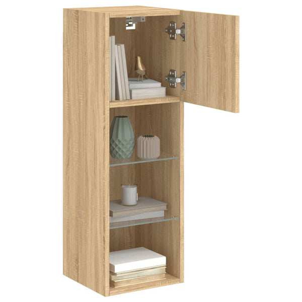 TV-Schränke mit LED Sonoma-Eiche 2er-Set