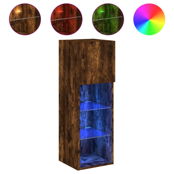 TV-Schrank Räuchereiche mit LED 90cm