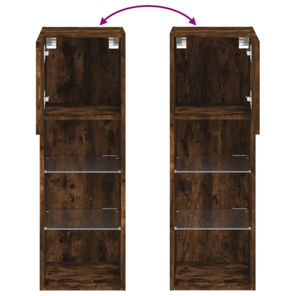 TV-Schrank Räuchereiche mit LED 90cm