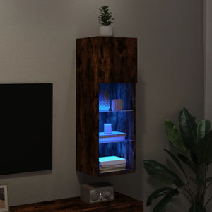 TV-Schrank Räuchereiche mit LED 90cm