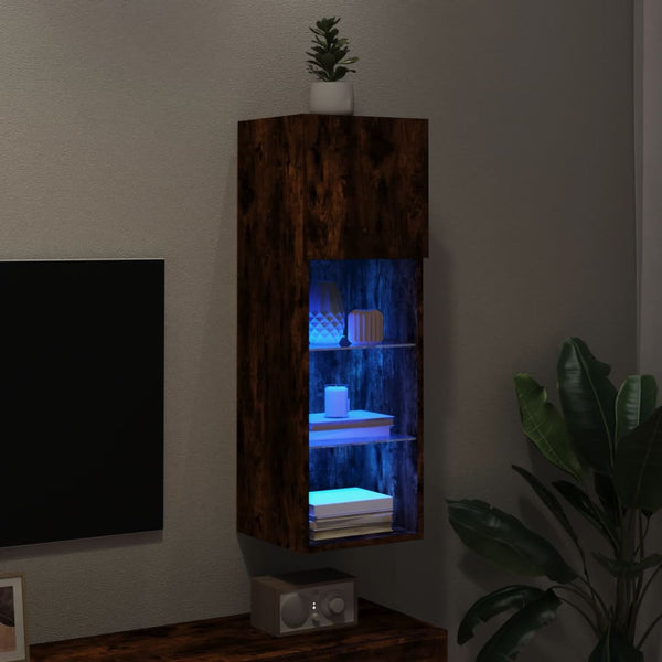 TV-Schrank Räuchereiche mit LED 90cm