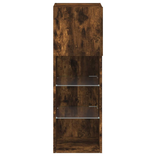TV-Schrank Räuchereiche mit LED 90cm
