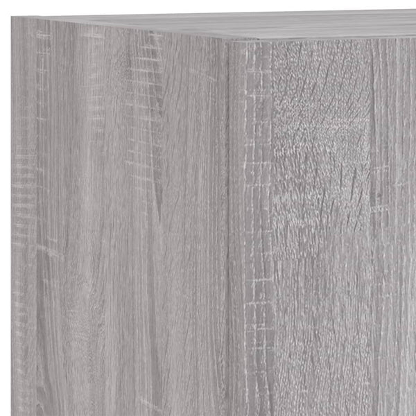 TV-Schrank mit LED Grau Sonoma 90cm