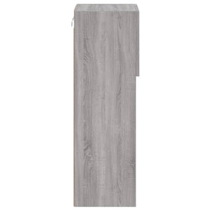 TV-Schrank mit LED Grau Sonoma 90cm