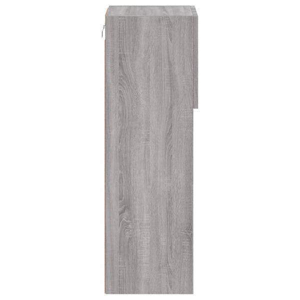 TV-Schrank mit LED Grau Sonoma 90cm