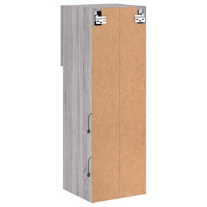 TV-Schrank mit LED Grau Sonoma 90cm
