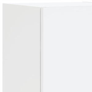 Weißer TV-Schrank mit LED-Leuchten