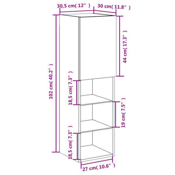 Weißer TV-Schrank mit LED-Leuchten