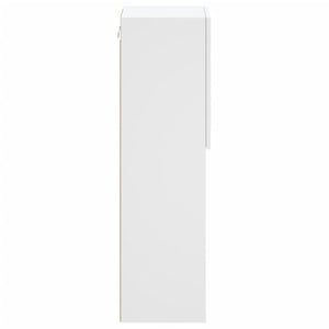 Weißer TV-Schrank mit LED-Leuchten
