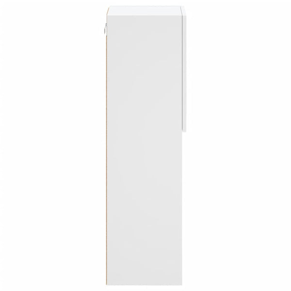 Weißer TV-Schrank mit LED-Leuchten