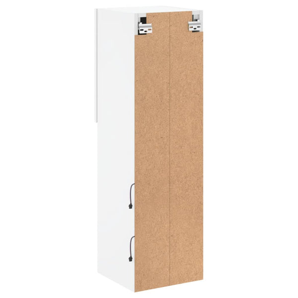 Weißer TV-Schrank mit LED-Leuchten