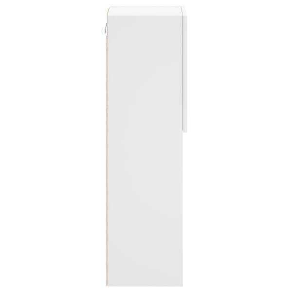 TV-Schränke mit LED-Leuchten, 2er Set, Weiß