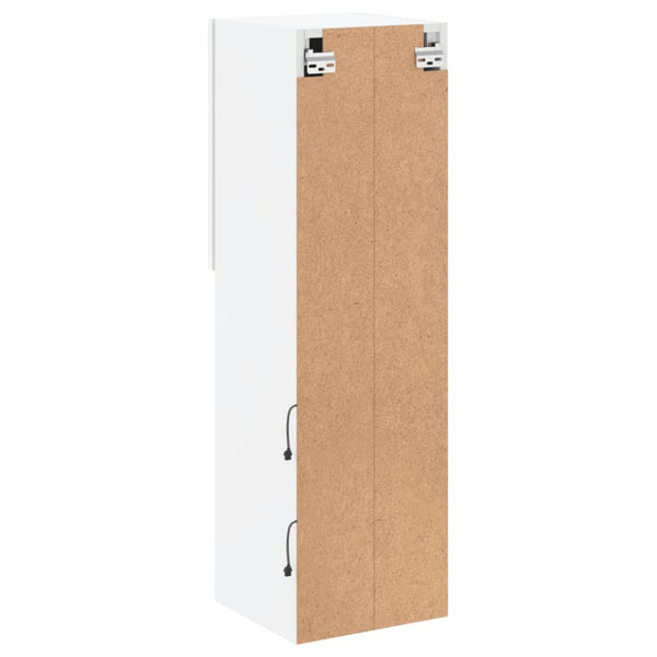 TV-Schränke mit LED-Leuchten, 2er Set, Weiß