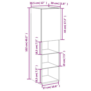 TV-Schrank Schwarz mit LED-Leuchten