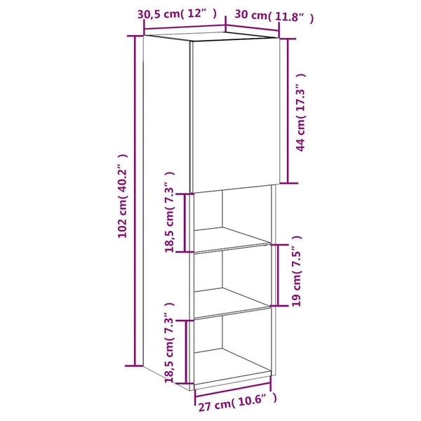 TV-Schrank Schwarz mit LED-Leuchten