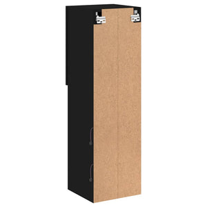 TV-Schrank Schwarz mit LED-Leuchten