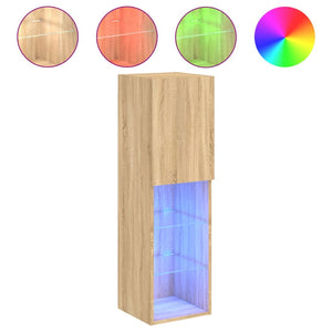 TV-Schrank Sonoma-Eiche mit LED-Leuchten