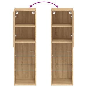 TV-Schrank Sonoma-Eiche mit LED-Leuchten