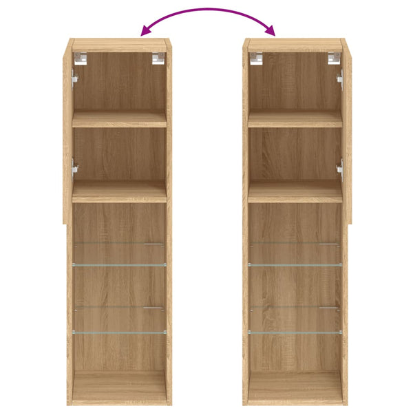 TV-Schrank Sonoma-Eiche mit LED-Leuchten