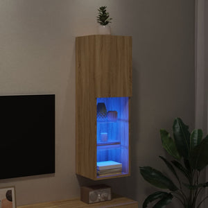 TV-Schrank Sonoma-Eiche mit LED-Leuchten