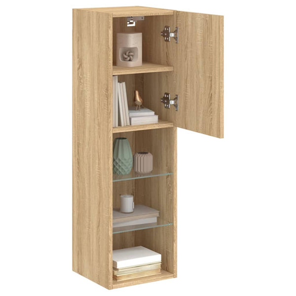 TV-Schrank Sonoma-Eiche mit LED-Leuchten