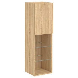 TV-Schrank Sonoma-Eiche mit LED-Leuchten