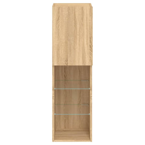 TV-Schrank Sonoma-Eiche mit LED-Leuchten