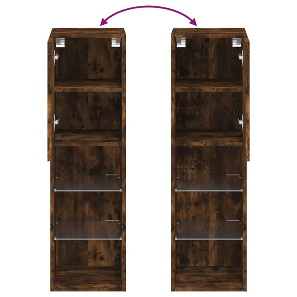 TV-Schrank Räuchereiche mit LED