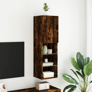 TV-Schrank Räuchereiche mit LED