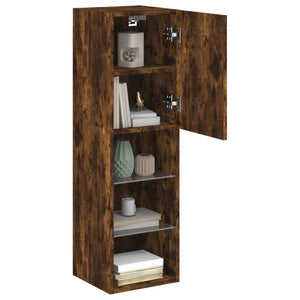 TV-Schrank Räuchereiche mit LED