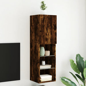 TV-Schrank Räuchereiche mit LED