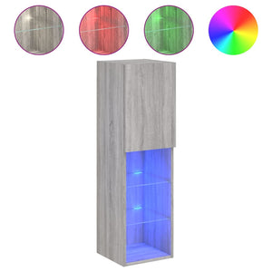 TV-Schrank Grau Sonoma mit LED