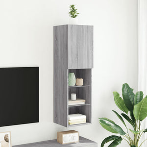 TV-Schrank Grau Sonoma mit LED
