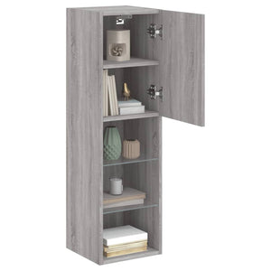 TV-Schrank Grau Sonoma mit LED