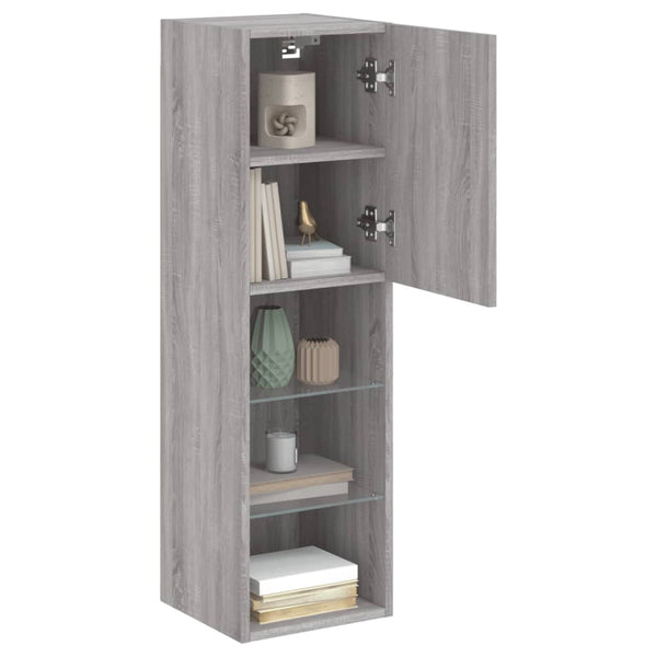 TV-Schrank Grau Sonoma mit LED