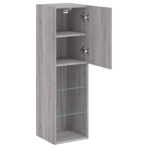TV-Schrank Grau Sonoma mit LED